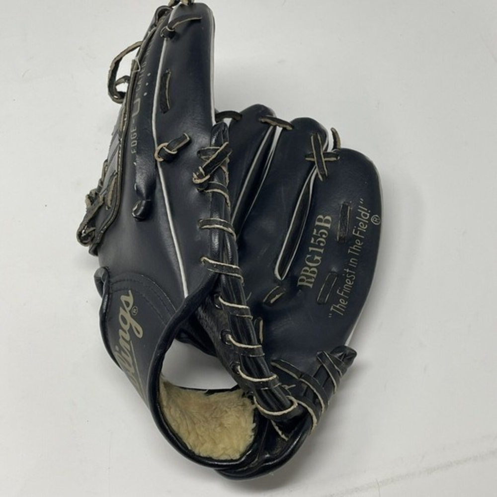 Rawlings Baseball Glove RHT RBG155B‎ Youth Black Andre Dawson sheepskin lined